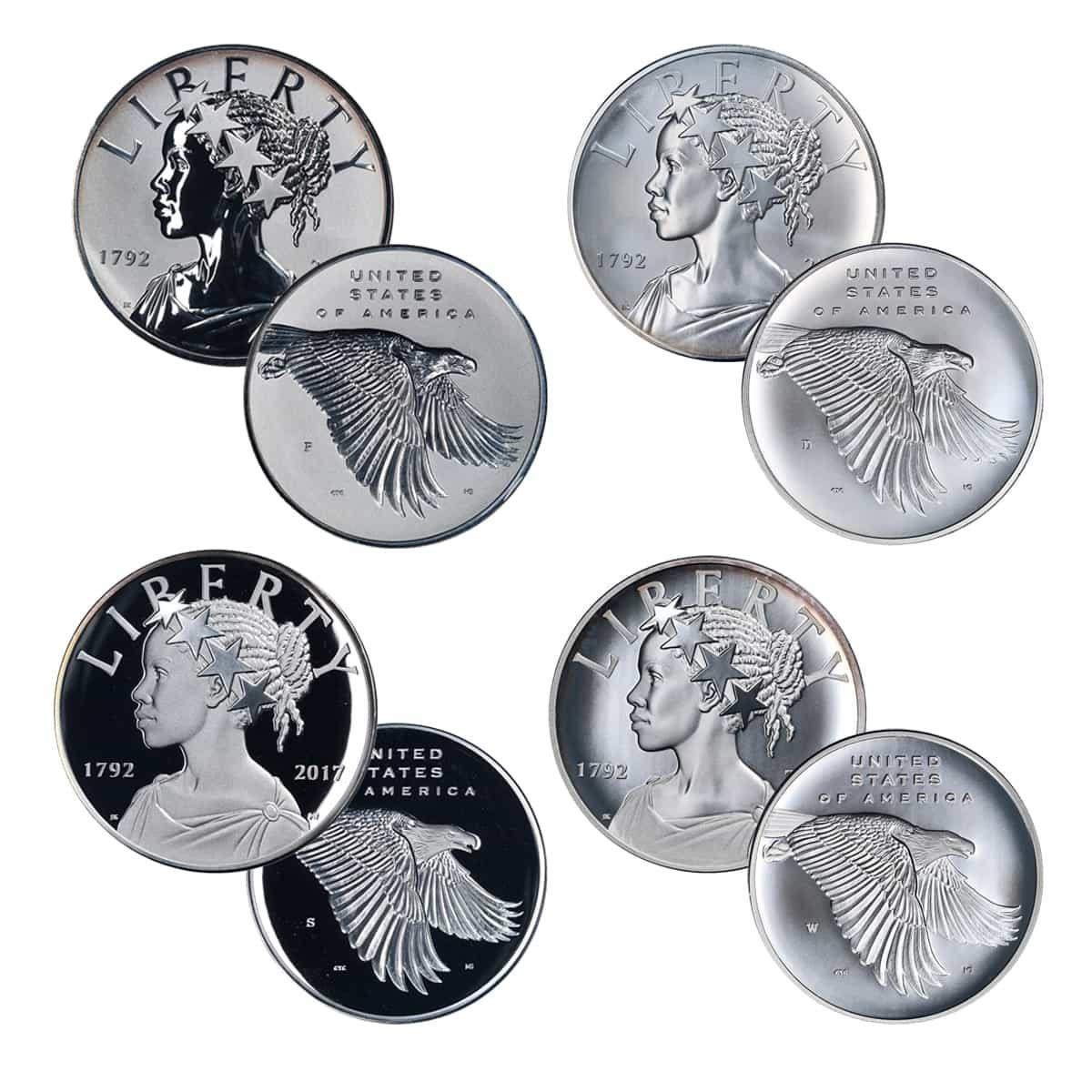 2017 4 oz American Liberty 225th Anniversary Silver Four-Medal Set OGP