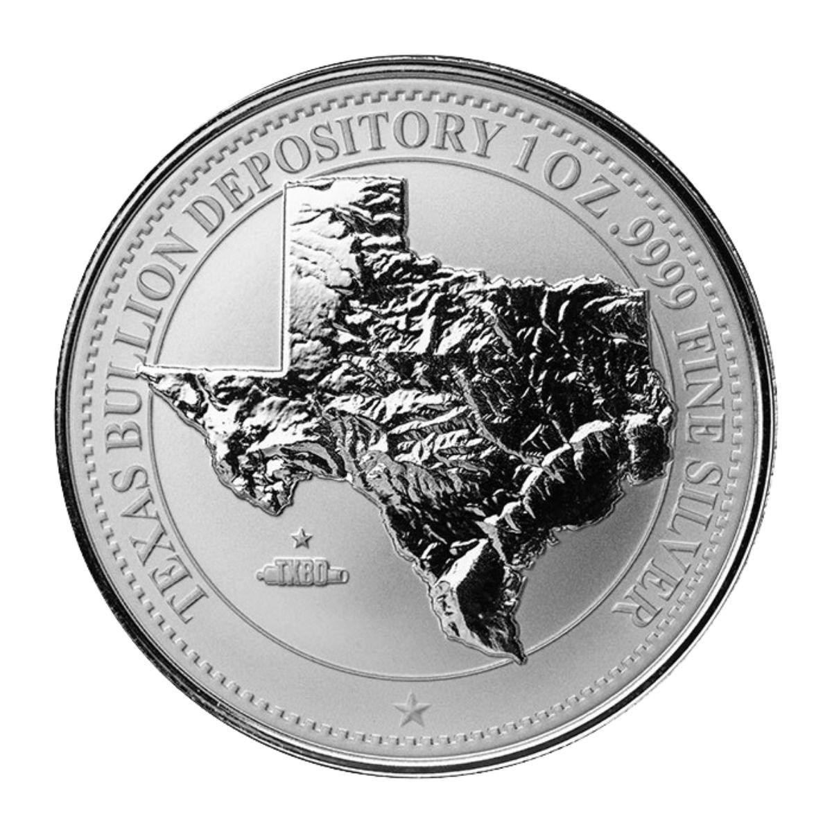 2025 1 oz Silver Texas State Commemorative Coin NGC MS70 Early Release