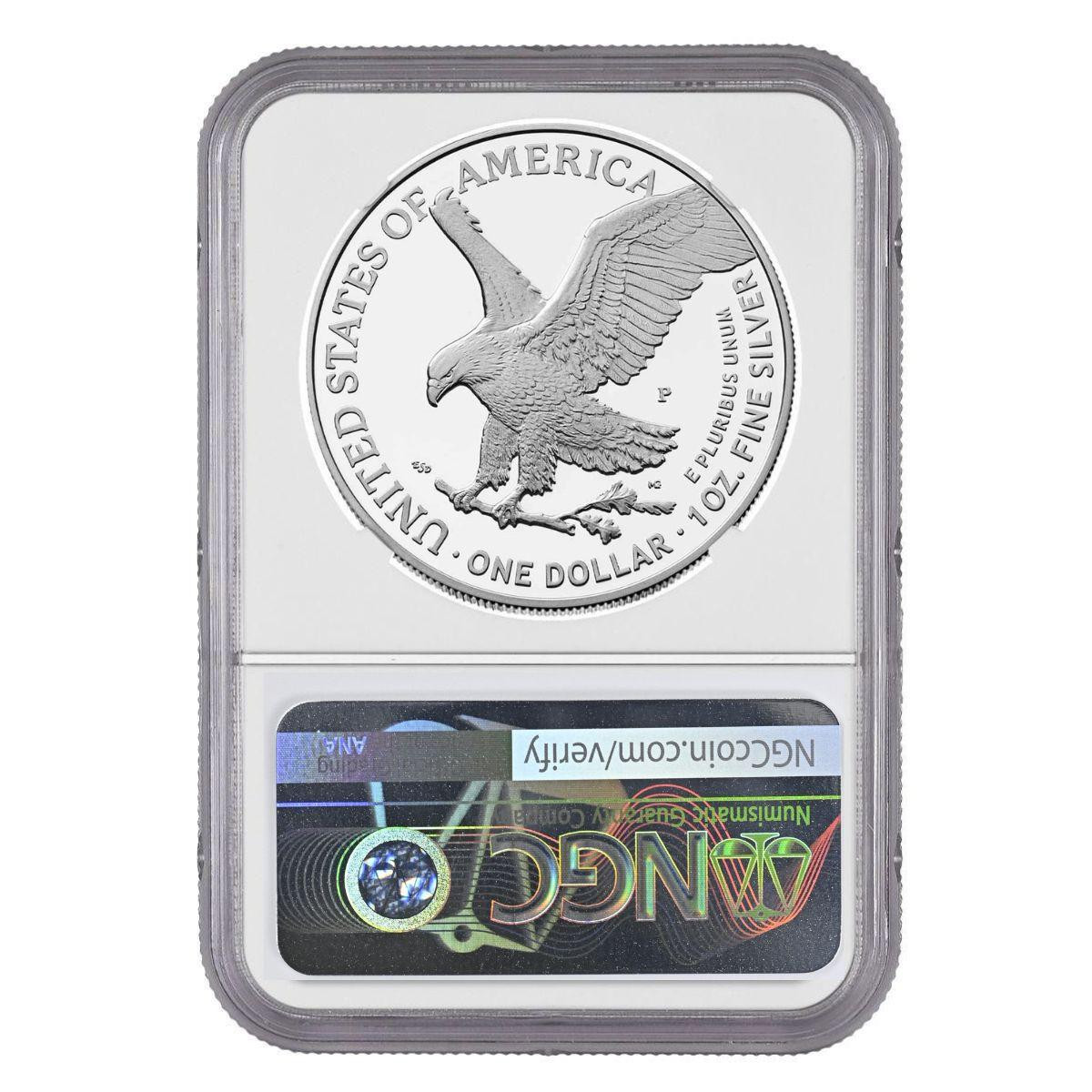 2025 Marine Privy Proof Silver Eagle NGC PF69 Ultra Cameo