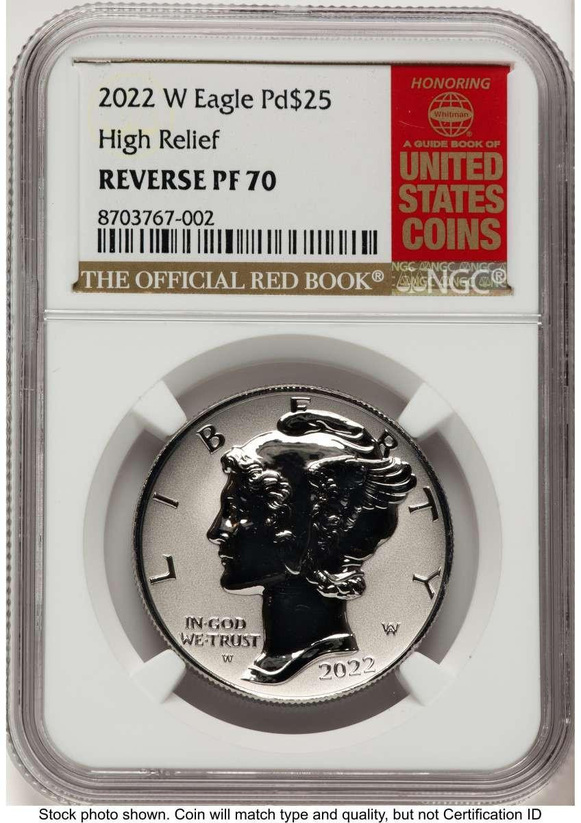 2022-W $25 Reverse Proof Palladium Eagle Coin NGC rev PF70 | Rare