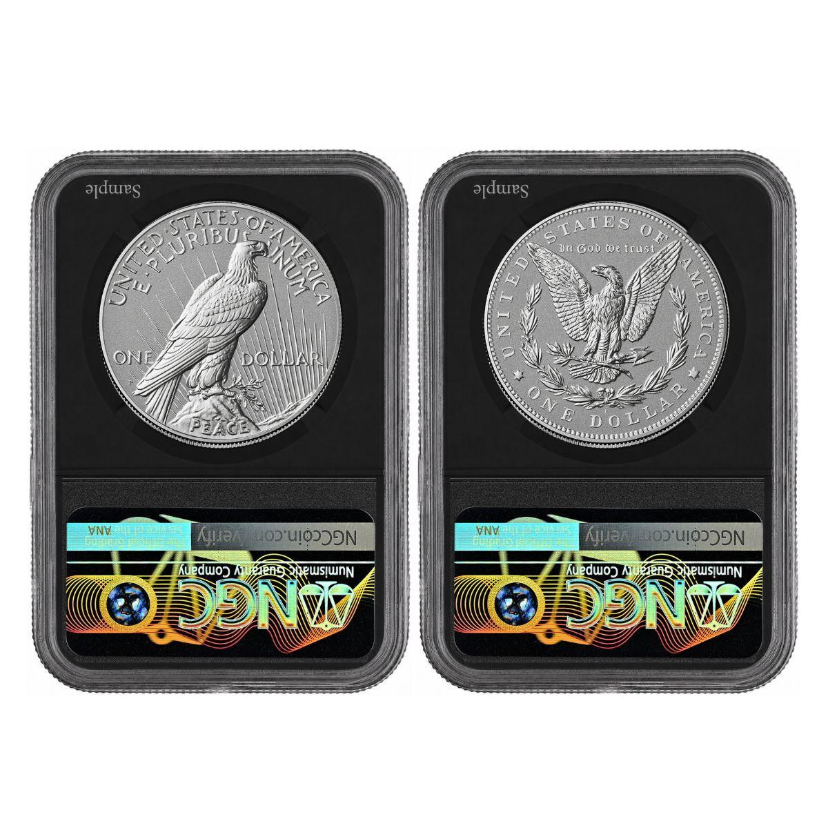 1776 - 2026 Semiquincentennial Morgan & Peace Silver Dollar Set