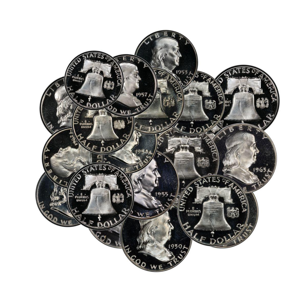 Roll Of Franklin Half Dollar BU For Sale