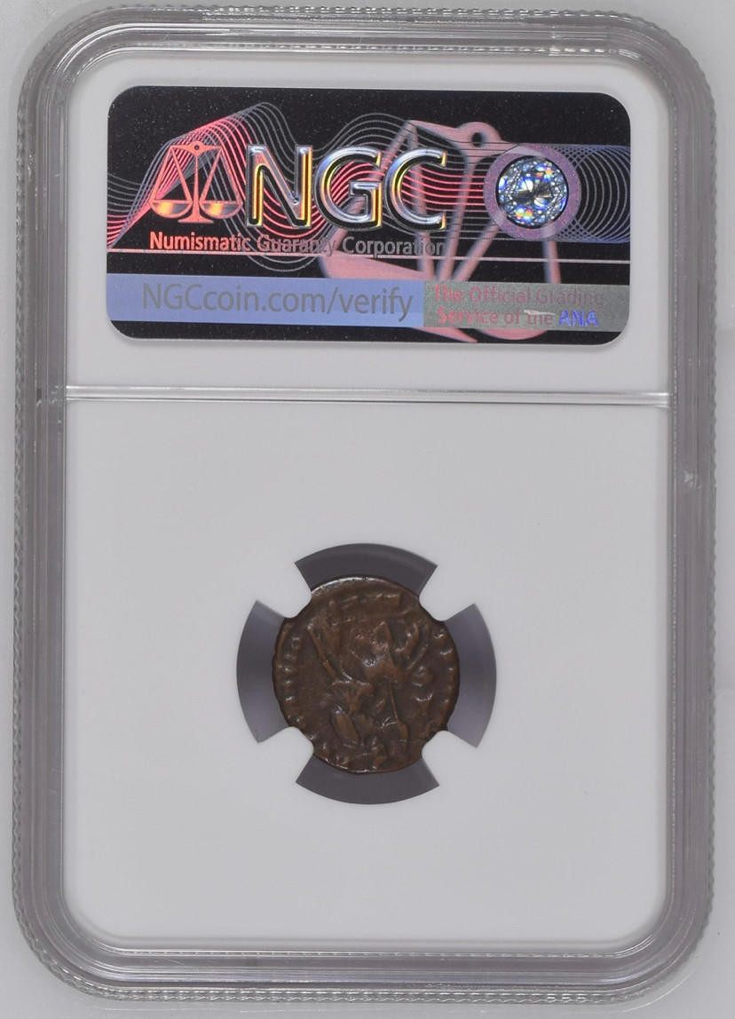 337-361 A.D. Bronze Roman Gladiator Coin NGC VF - Bullion Shark