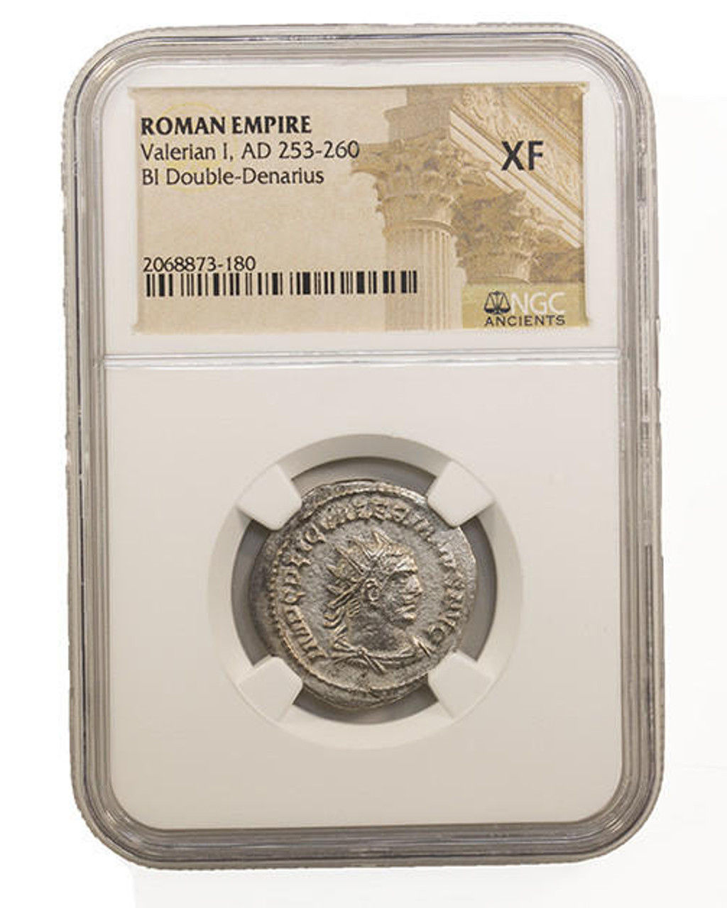 Bullionshark Roman Silver Antoninianus of Valerian 1st (AD253-260) NGC (XF)