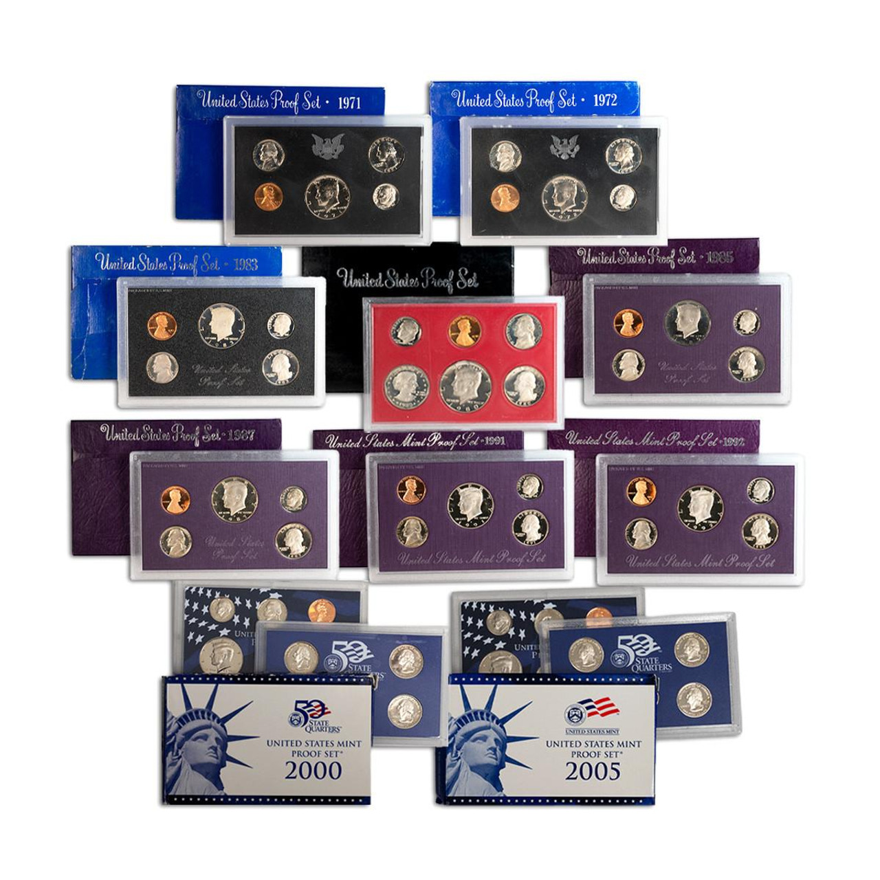 Bullionshark The Ultimate Proof Set Collection - 10 Sets Bullionshark The Ultimate Proof Set Collection - 10 Sets
