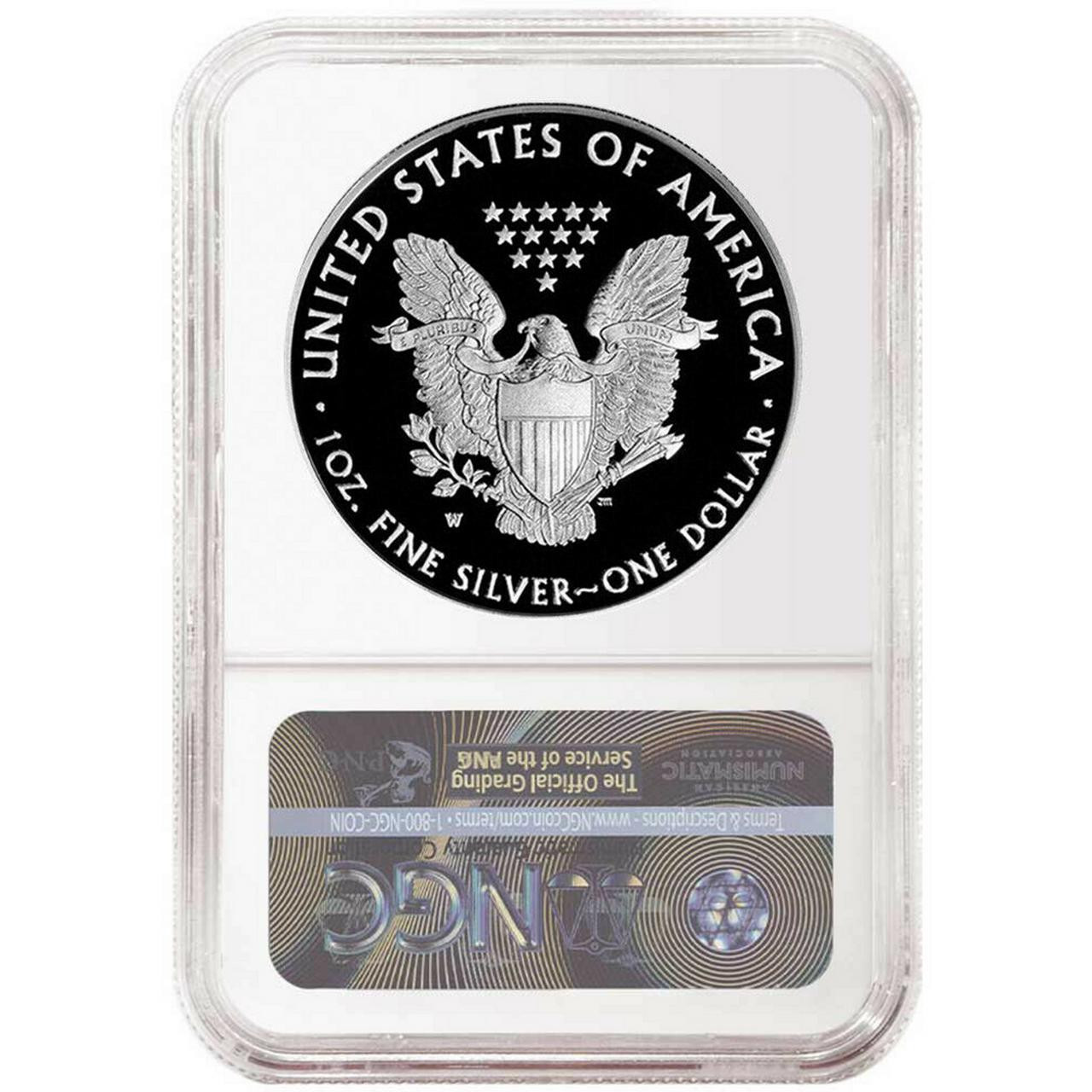 2015 W Silver Eagle NGC PF70 UCAM Thomas Uram Signed