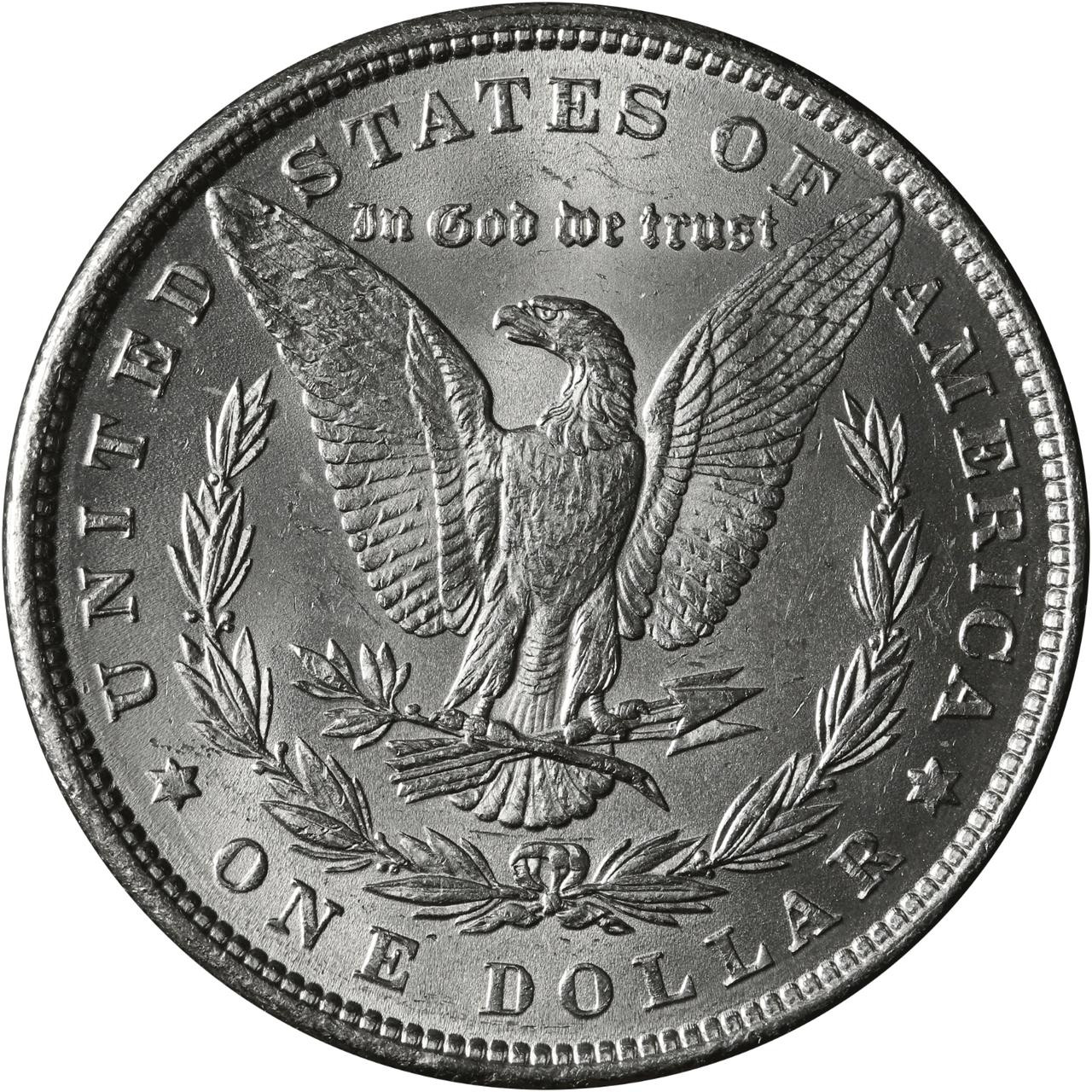 1879 Morgan Dollar 大型銀貨　NGC認証 1879-S Morgan Silver Dollar NGC MS 67