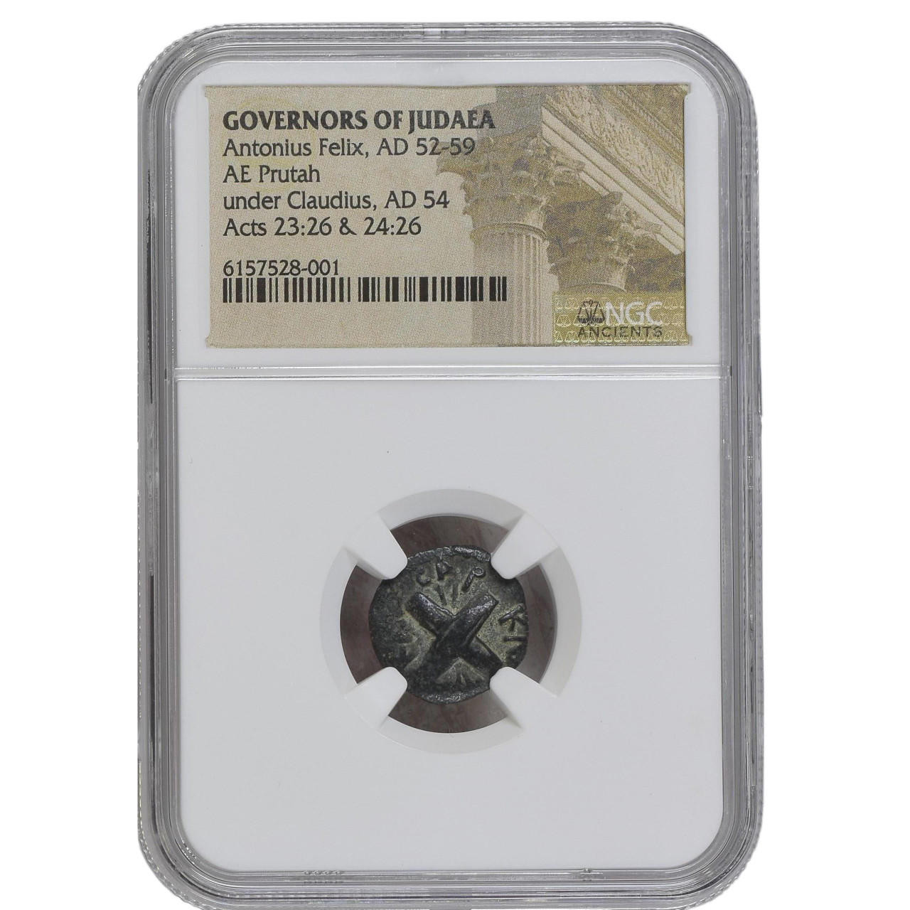 Antonius Felix, Roman Prefect of Judaea Under Claudius, 52-59 CE