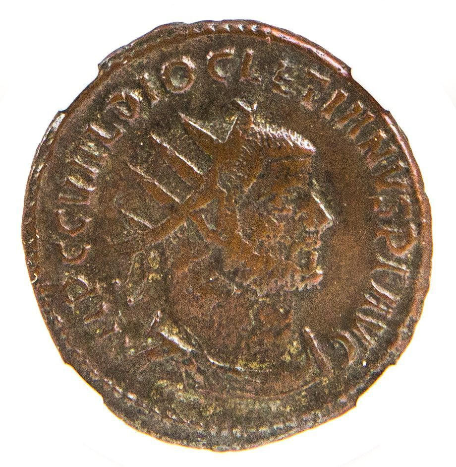 Roman AE Antoninianus of Diocletian (AD284-305) NGC (VF)