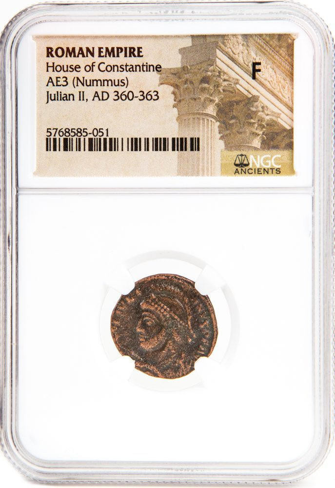 Roman AE of Julian II (As Augustus) (AD 361-363) NGC (F)