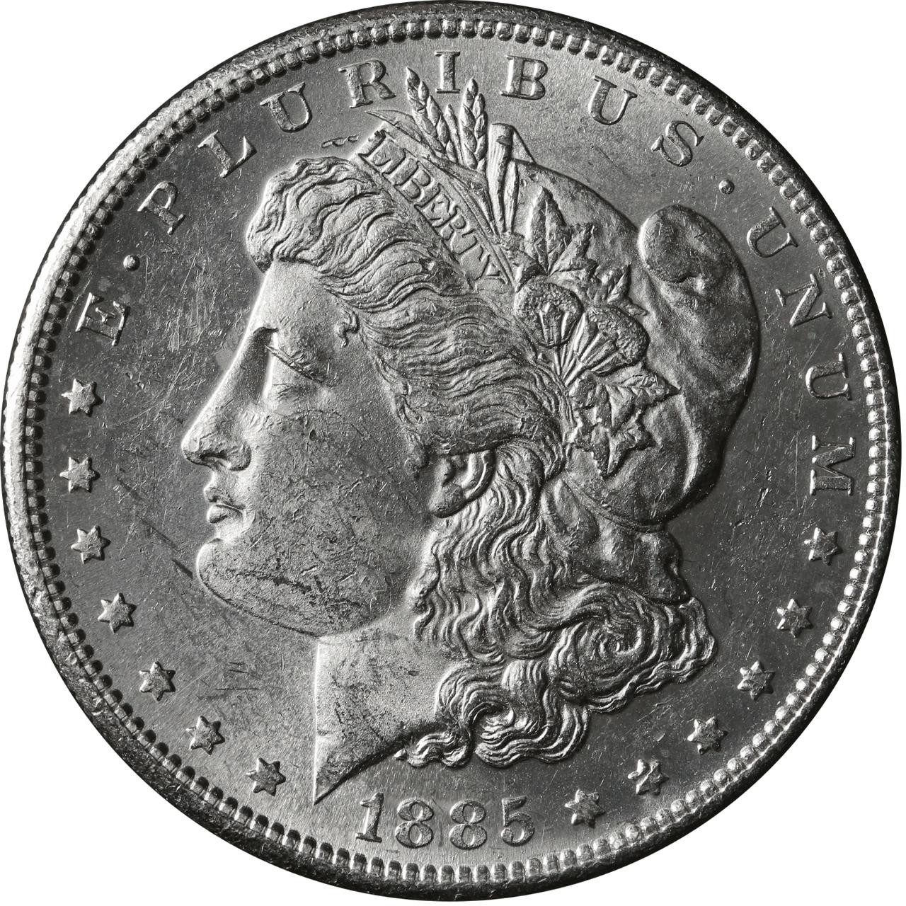 1885-S Morgan Silver Dollar Coin BU | Bullion Shark Rare Coins