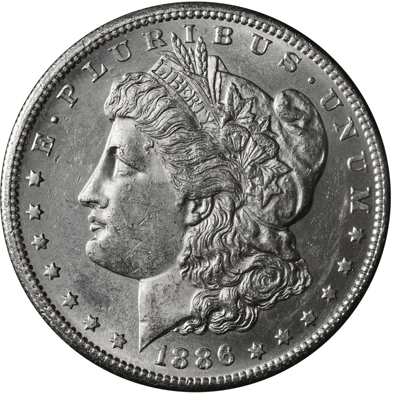 1886-S Morgan Silver Dollar Coin BU | Bullion Shark Rare Coins