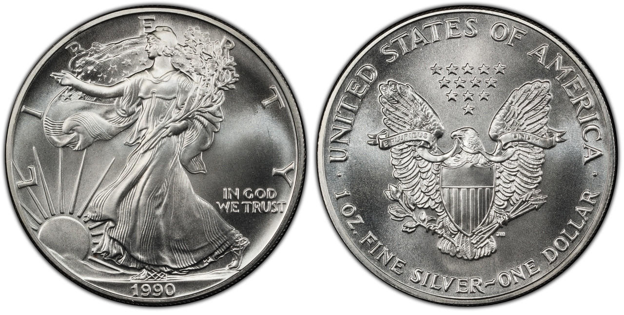 1990 Silver Eagle Brilliant Uncirculated