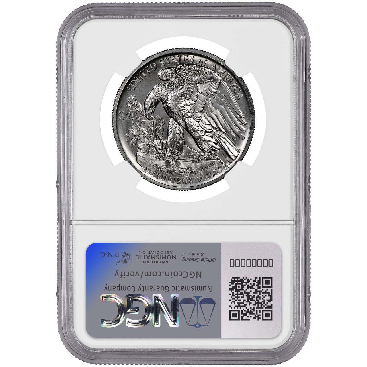 2017 $25 Palladium Eagle NGC MS70