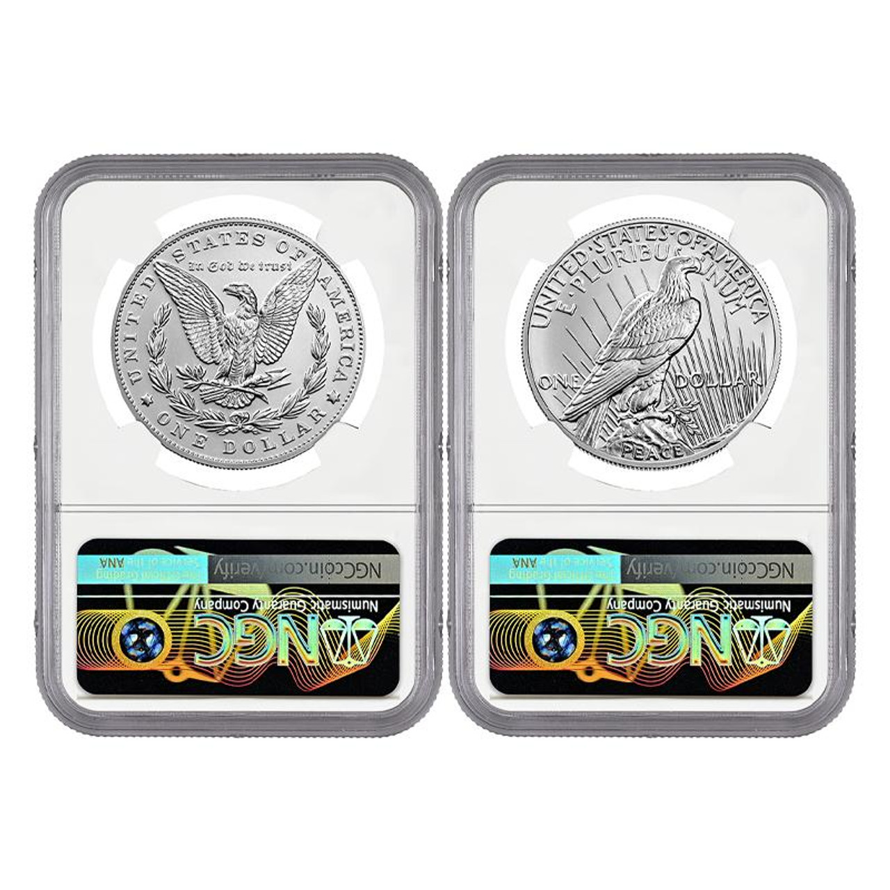 2023 Morgan & Peace Dollar NGC MS70 - 2pc Set