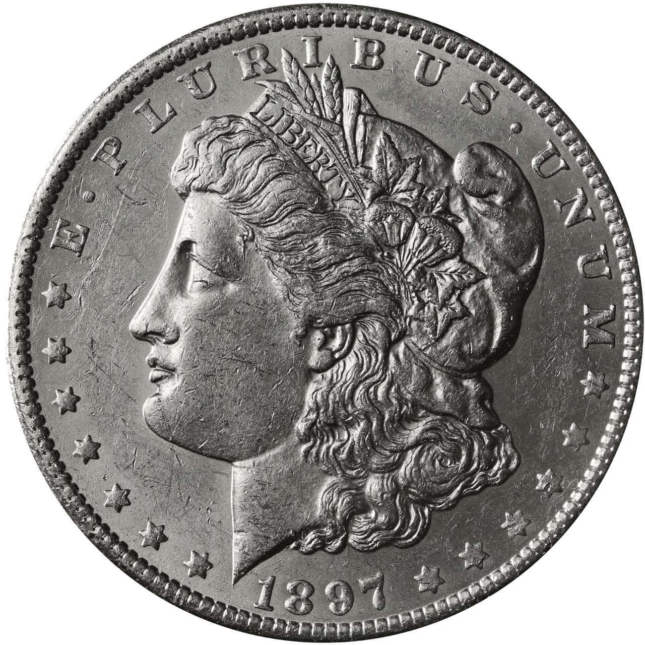 銀鹿 1897-O Morgan Silver Dollar Brilliant Uncirculated - BU - Bullion