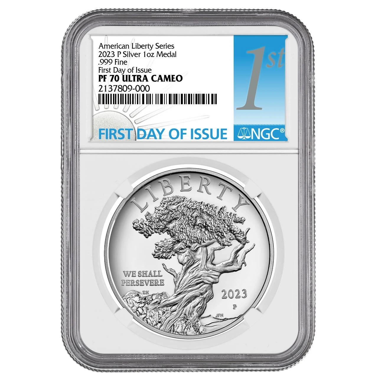 2023-P American Silver Liberty Medal NGC PF70 UCAM - First Day of