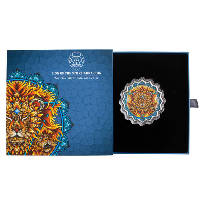2023 2oz Solomon Islands Seven Chakras series - Lion of the 5th