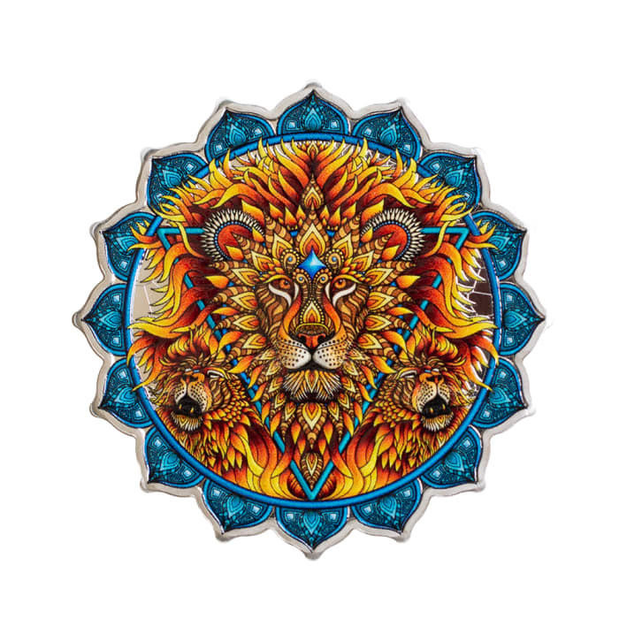 2023 2oz Solomon Islands Seven Chakras series - Lion of the 5th