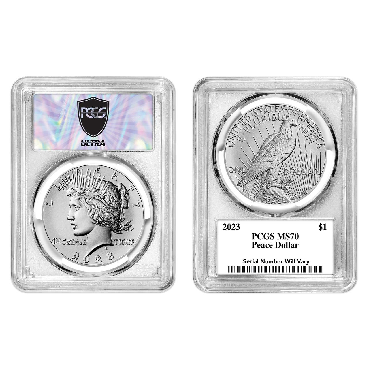 2023 Morgan/Peace Dollar PCGS MS70 - Ultra Break