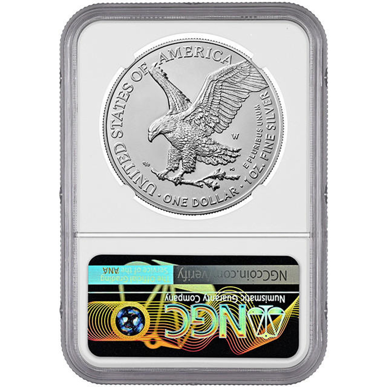 【新品】Eagleシルバーイーグル銀貨2022-W PCGS MS70 2022-(W) American Silver Eagle MS-70 NGC (ER, Retro Black