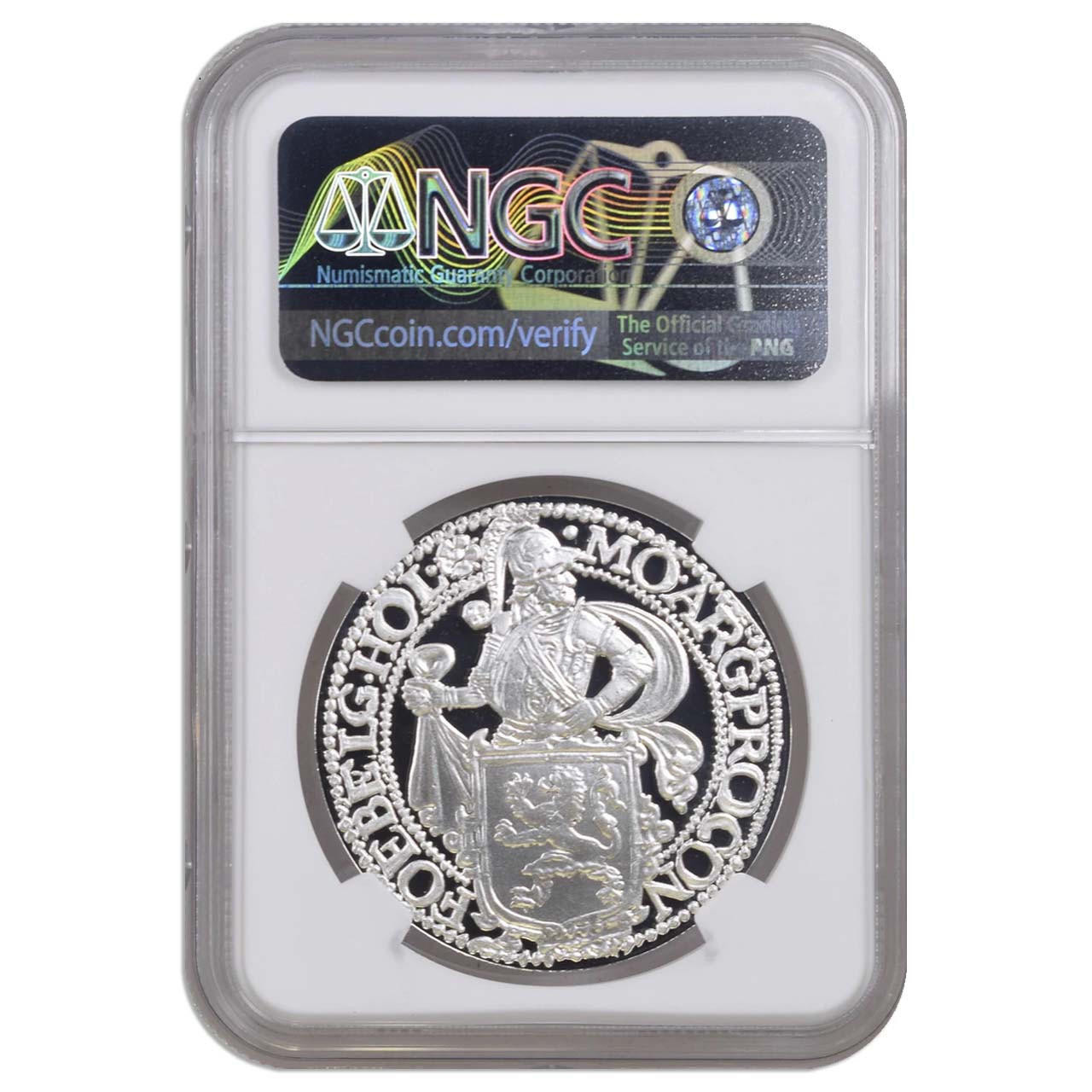 2020 Royal Dutch Mint Re-Strike Lion Dollar 1 oz. .9999 Silver NGC