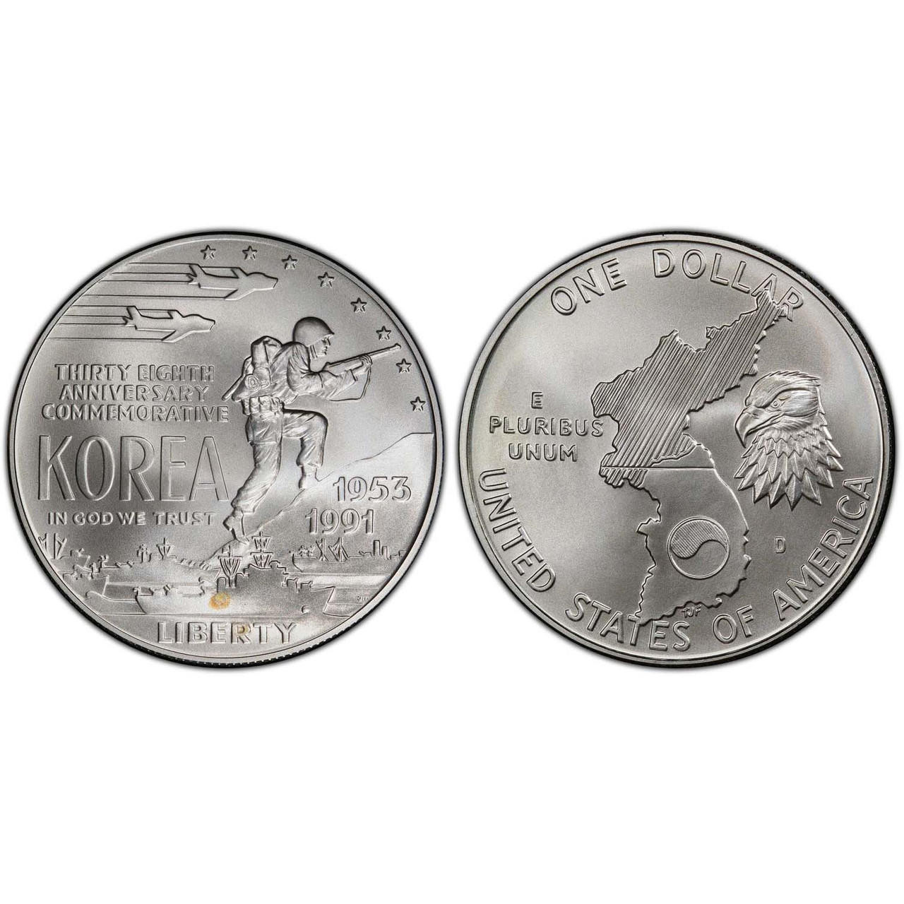 Buy 1991 Korean War Dollar Brilliant Uncirculated online at
