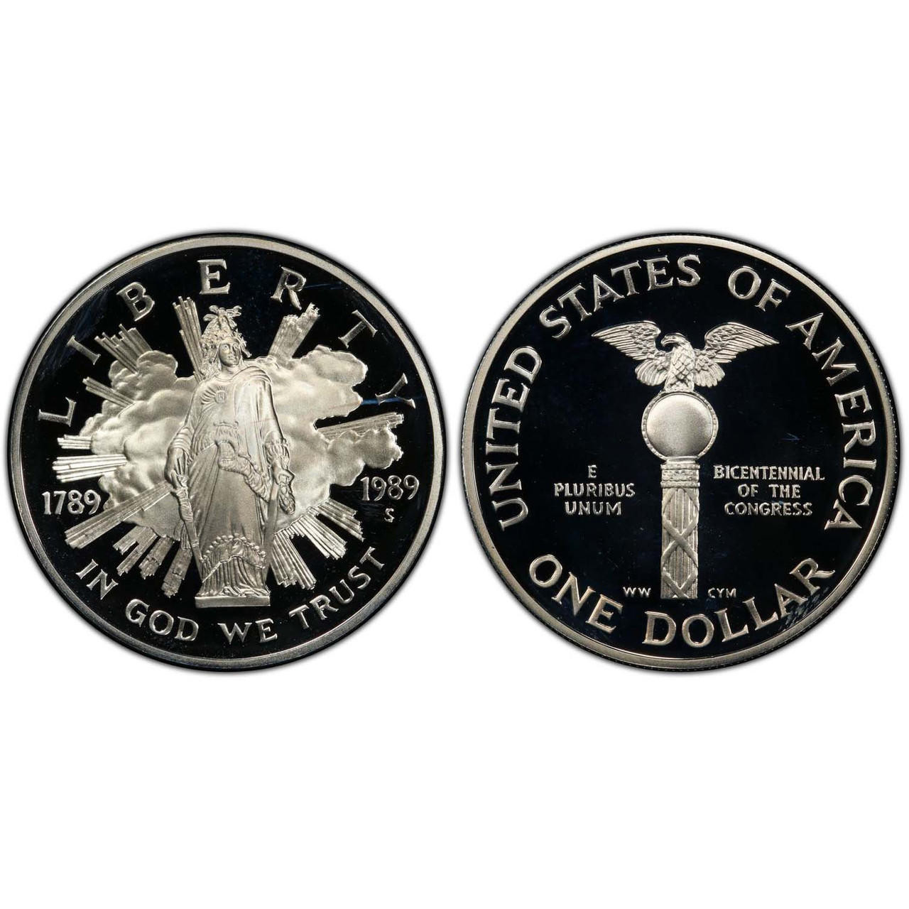 Buy 1989 Congressional Dollar GEM Proof online at Bullion Shark.
