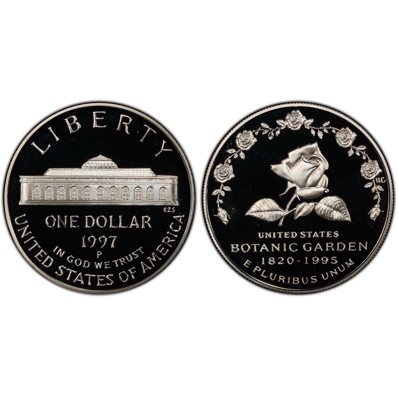 Bullionshark 1997 Botanical Garden Dollar GEM Proof