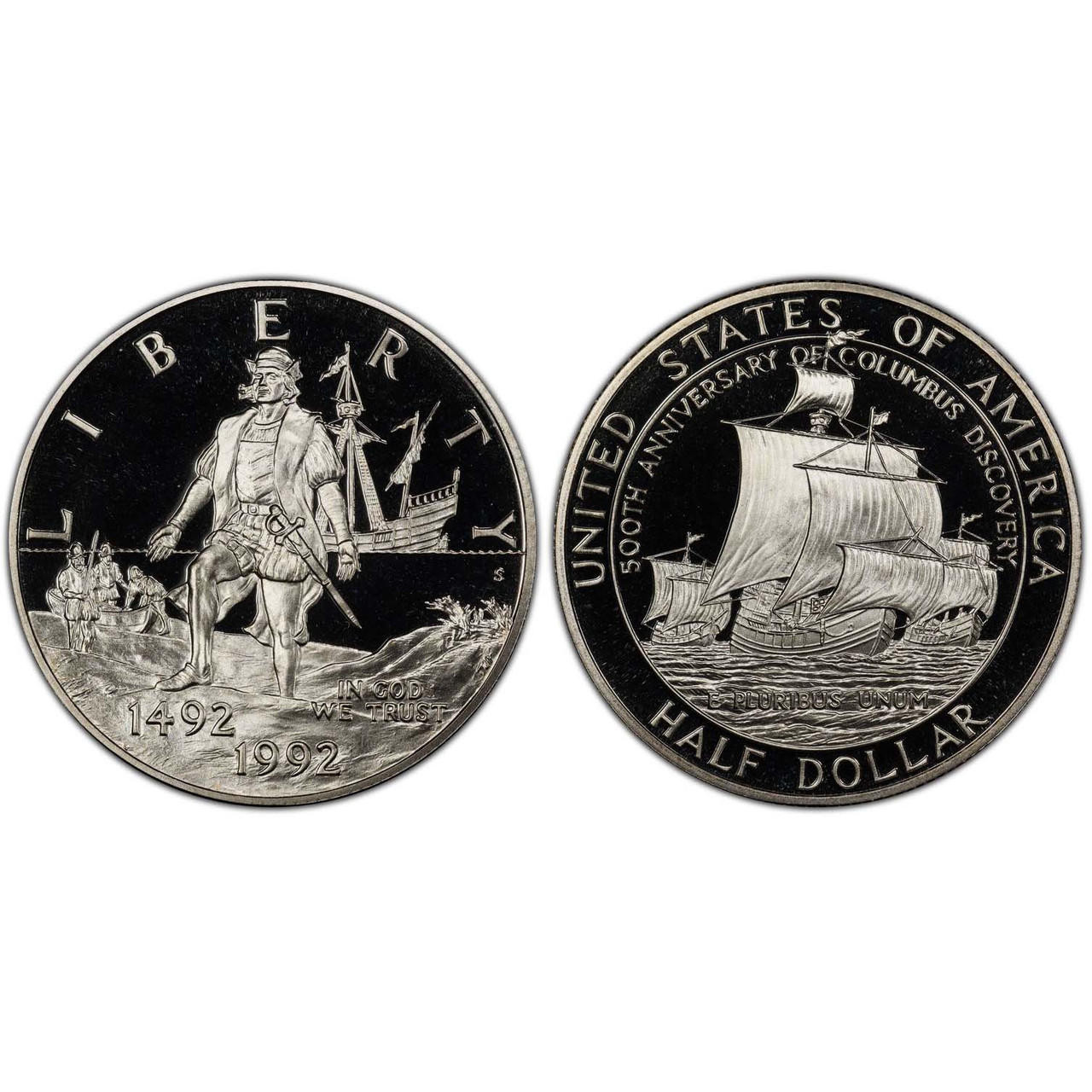 Buy 1992 Columbus Half Dollar GEM Proof online at Bullion Shark.