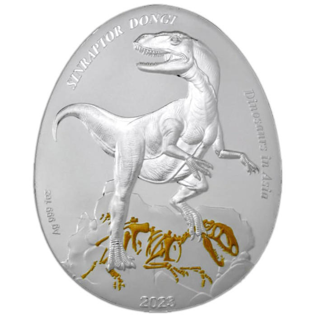 2021 Solomon Islands 3 X 1 Ounce Dinosaurs Silver Proof Coins
