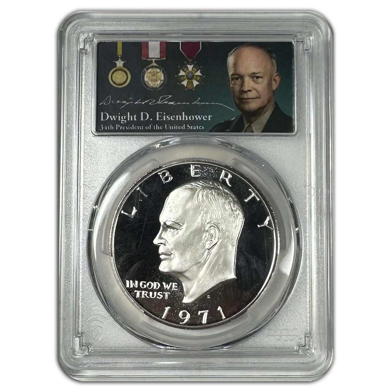 1971-S Silver Eisenhower Dollar PCGS PR69 DCAM - Return of