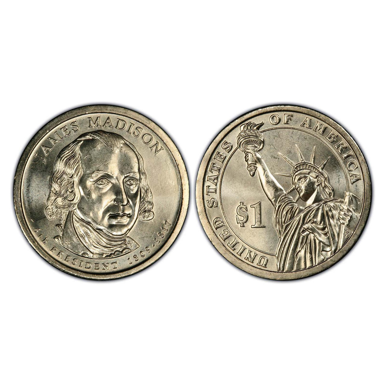 Buy 2007-D James Madison Presidential Dollar online.