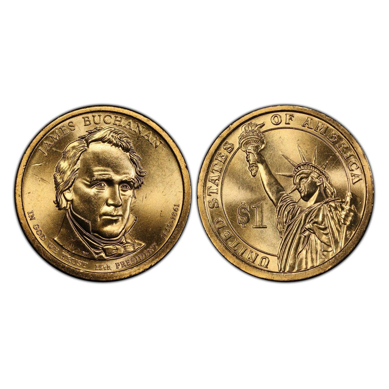 Buy 2010-P James Buchanan Presidential Dollar online.