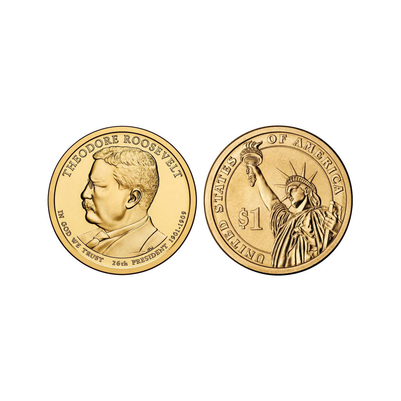 アメリカ1記念ドルまとめ Buy 2013-D Theodore Roosevelt Presidential Dollar online.