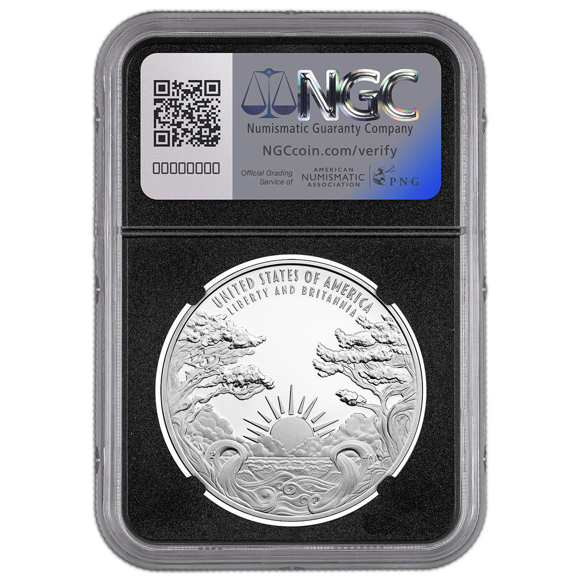 2024 Liberty & Britannia Silver Medal NGC PF70 Magnum Opus label 1