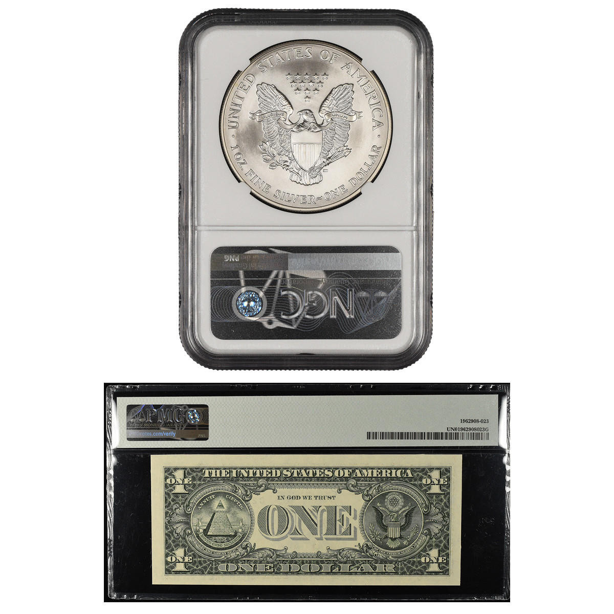2000 Silver Eagle NGC Brilliant Uncirculated Millennium Set w