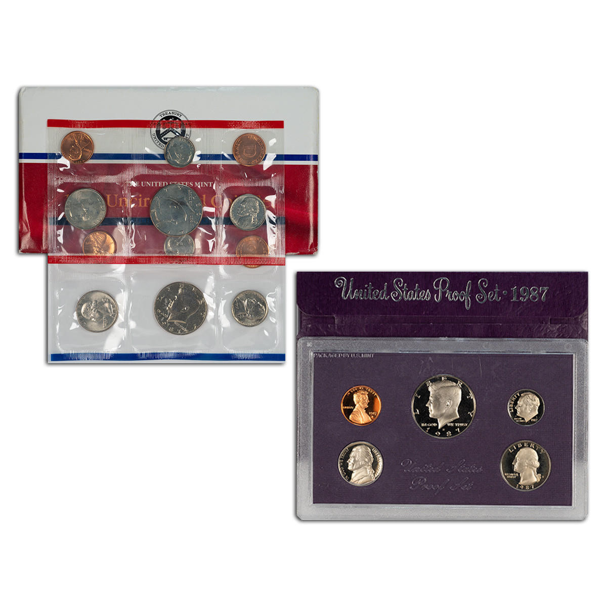 Buy 1987 Proof and Mint Set Online - US Mint Sets For Sale