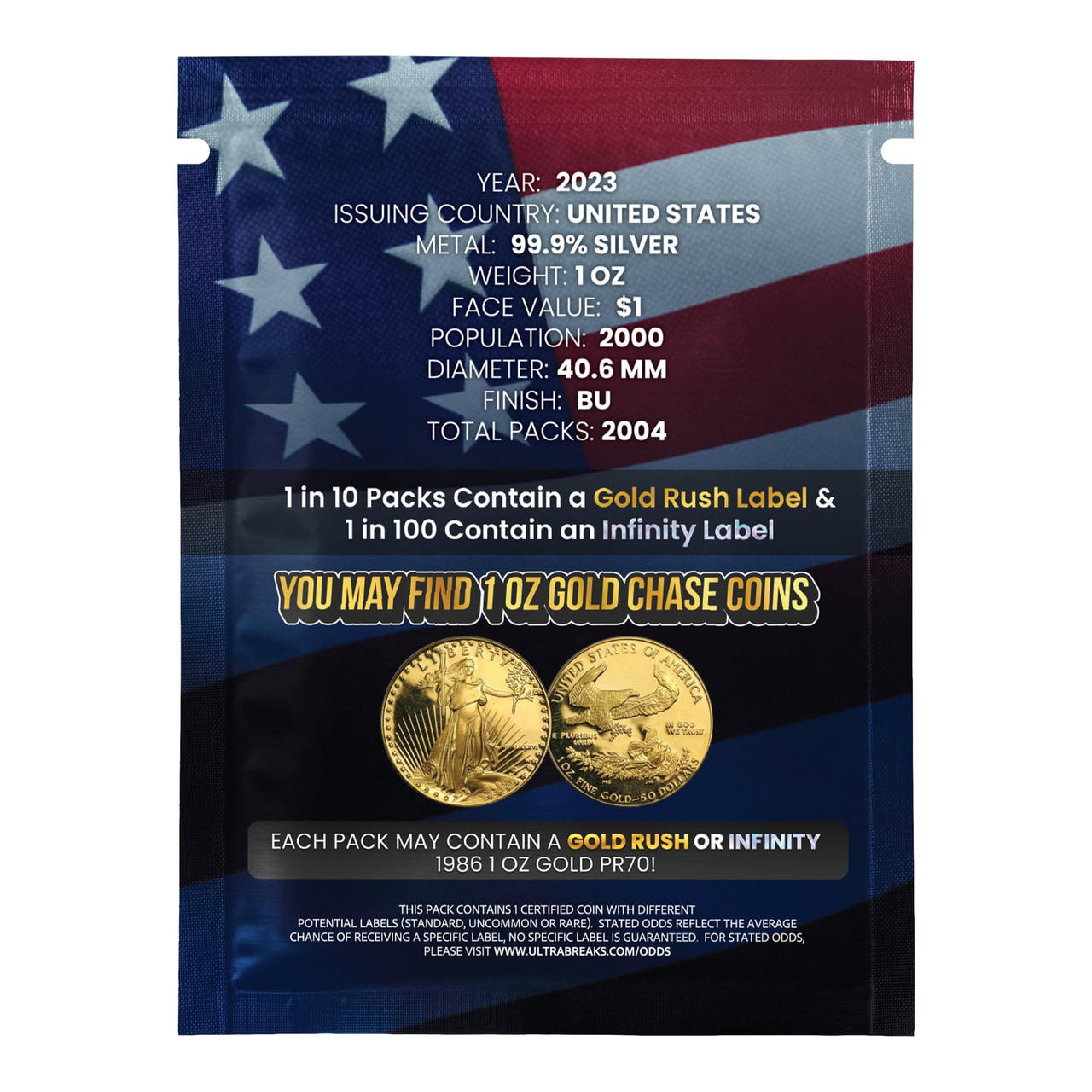 UltraBreaks Made In The USA - 2023 Silver Eagle MS70 & Gold