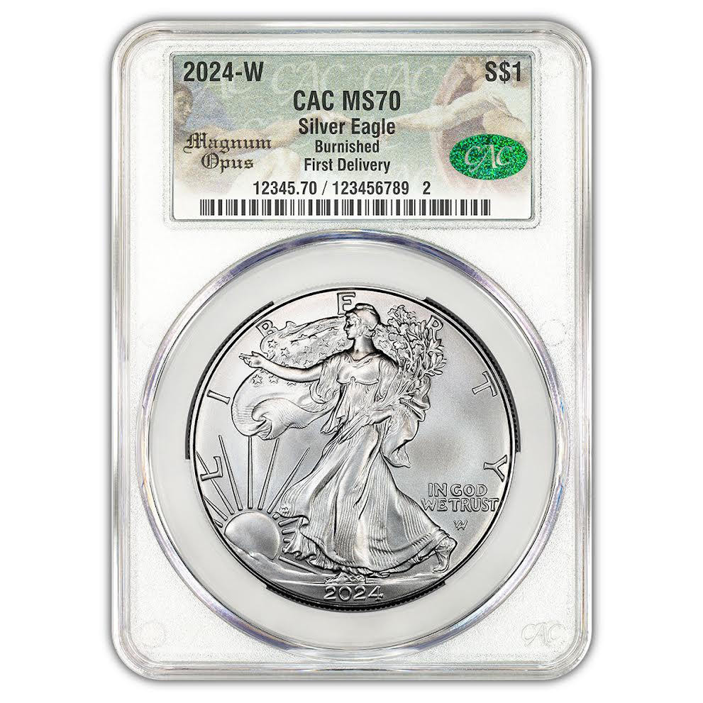1911 年（SE1833）ネパール2モハル銀貨 PCGS高鑑定 Buy 2024-W Burnished Silver Eagle CAC SP70 FD Online
