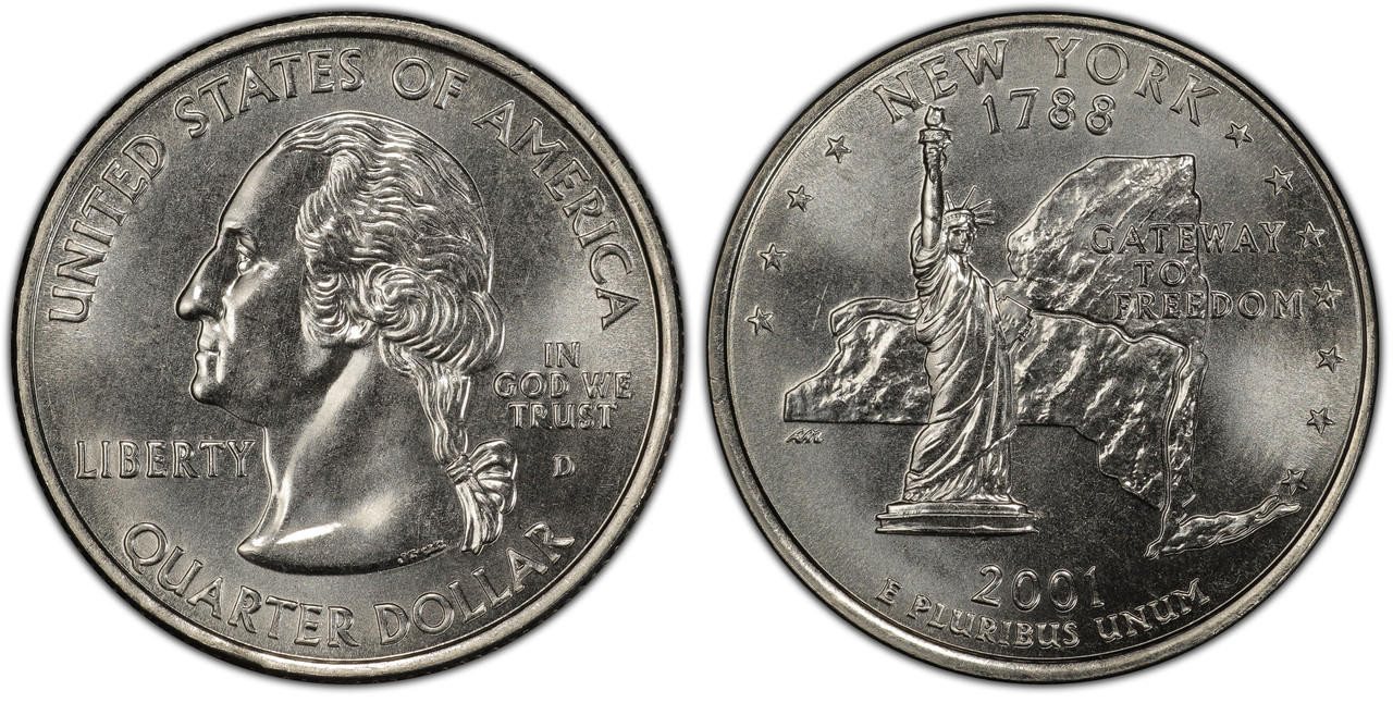 2001-D New York State Quarter BU