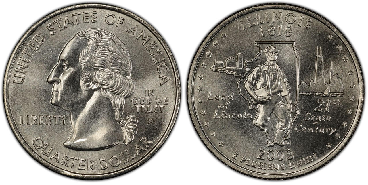 2003-P Illinois State Quarter BU