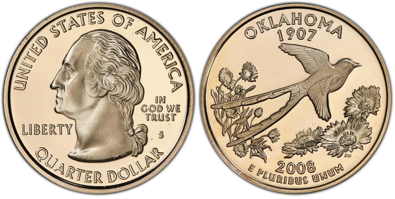 ム*ラ様 ≫★K18★Pt850★≪梟/OWL★トパーズ★エメラルド★ダイヤモン Buy 2008-S Oklahoma State Quarter Choice Proof Online