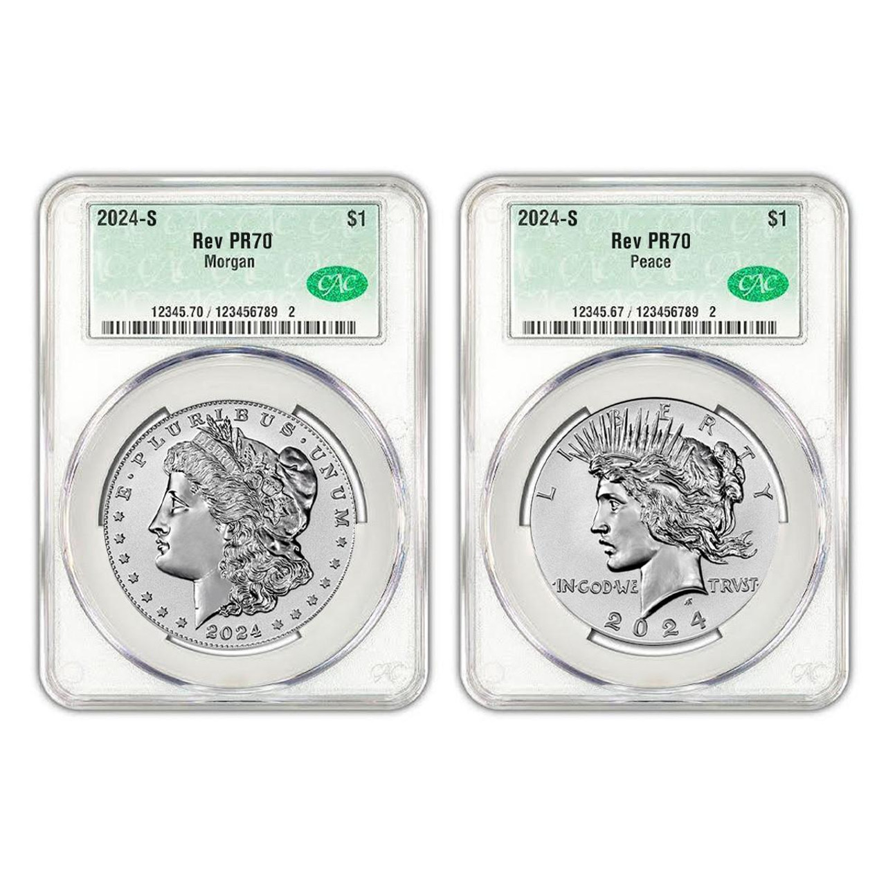 PCGS PR70DCAM 最高鑑定 2024-S モルガン 特別記念硬貨 PCGS PR70DCAM 最高鑑定 2024-S モルガン 特別記念硬貨