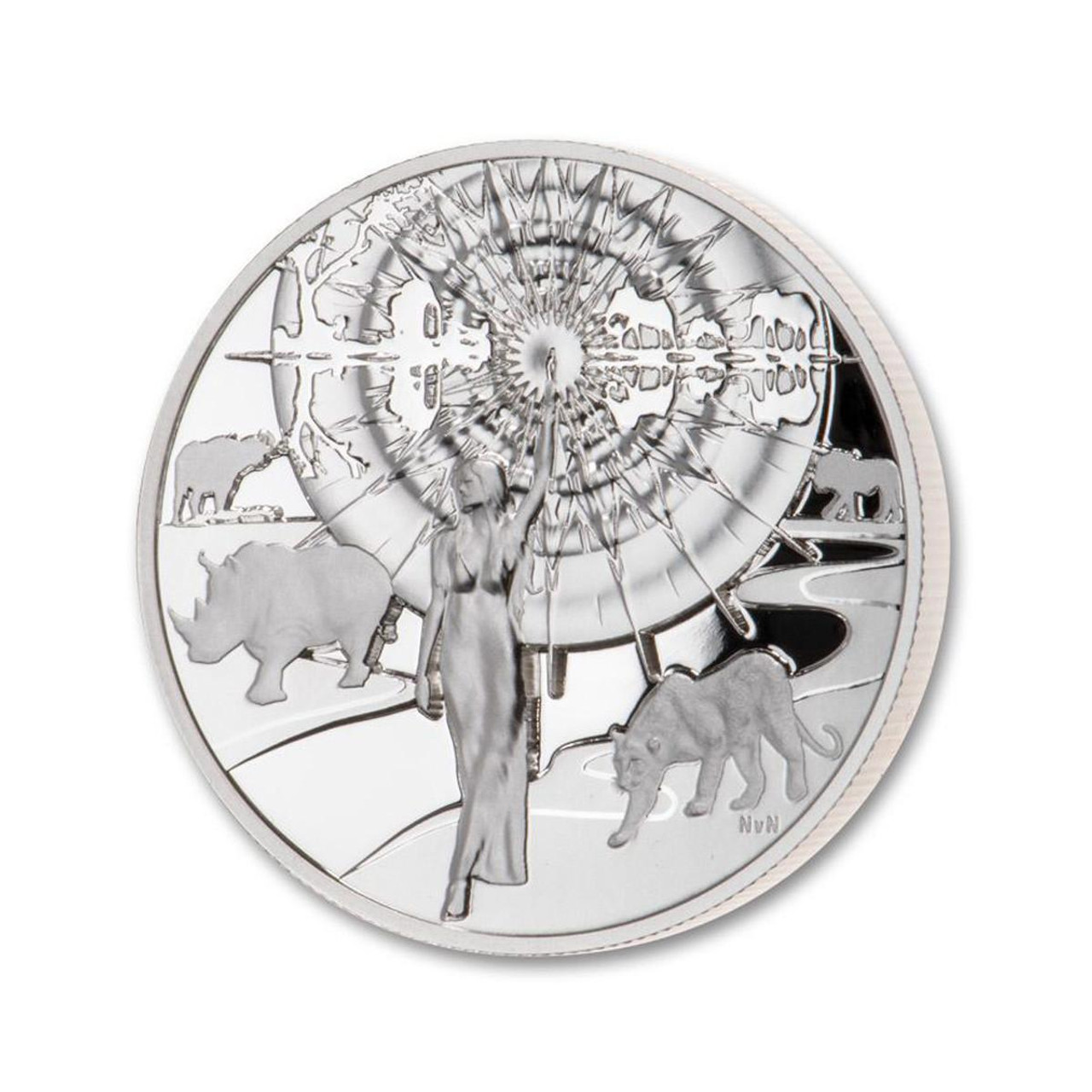 2024 Samoa $2 1-oz Silver Light of Liberty Natanya Van