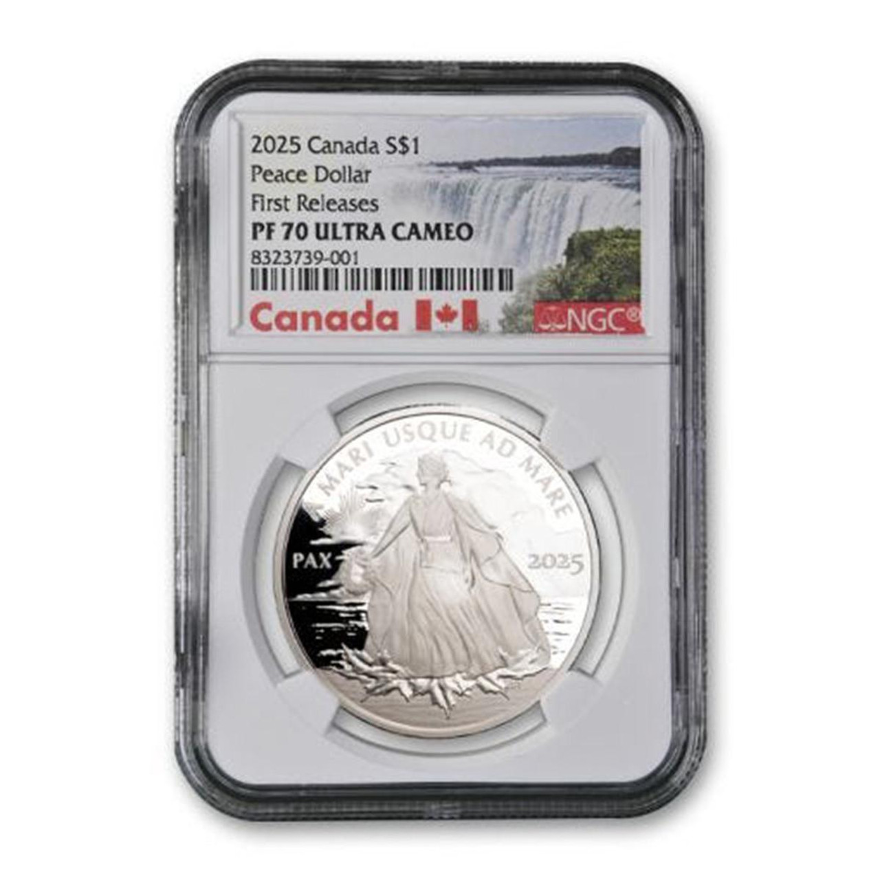 【Mitts coins】2025 カナダ ML 4ドル 銀貨 PF70 Buy 2025 Canada Silver Peace Dollar 1oz Silver NGC PF70