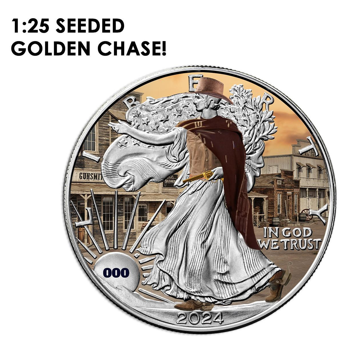 Buy Colorized Silver Eagle Coins Online : 2024 Silver Eagle Lady