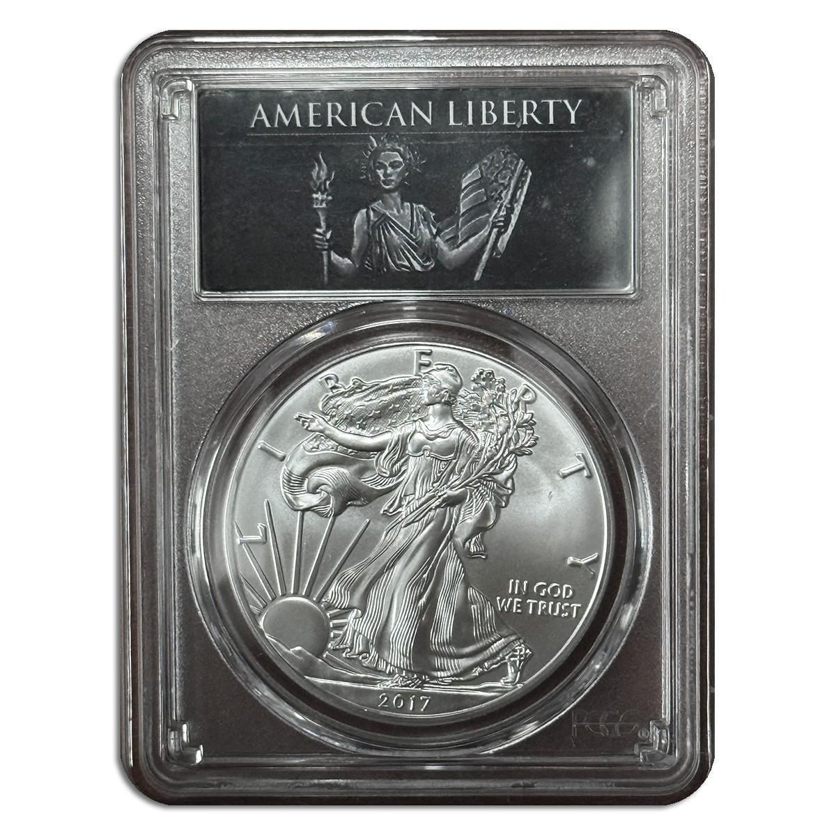 2017 Silver Eagle PCGS MS70 - 225th Anniversary