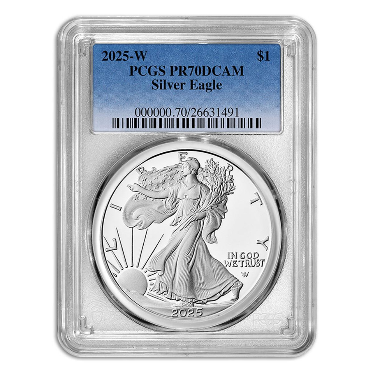 アメリカンイーグル　2000-P ICG-PR70 DCAM 2025-W Proof Silver Eagle PCGS PR70 DCAM Blue Label