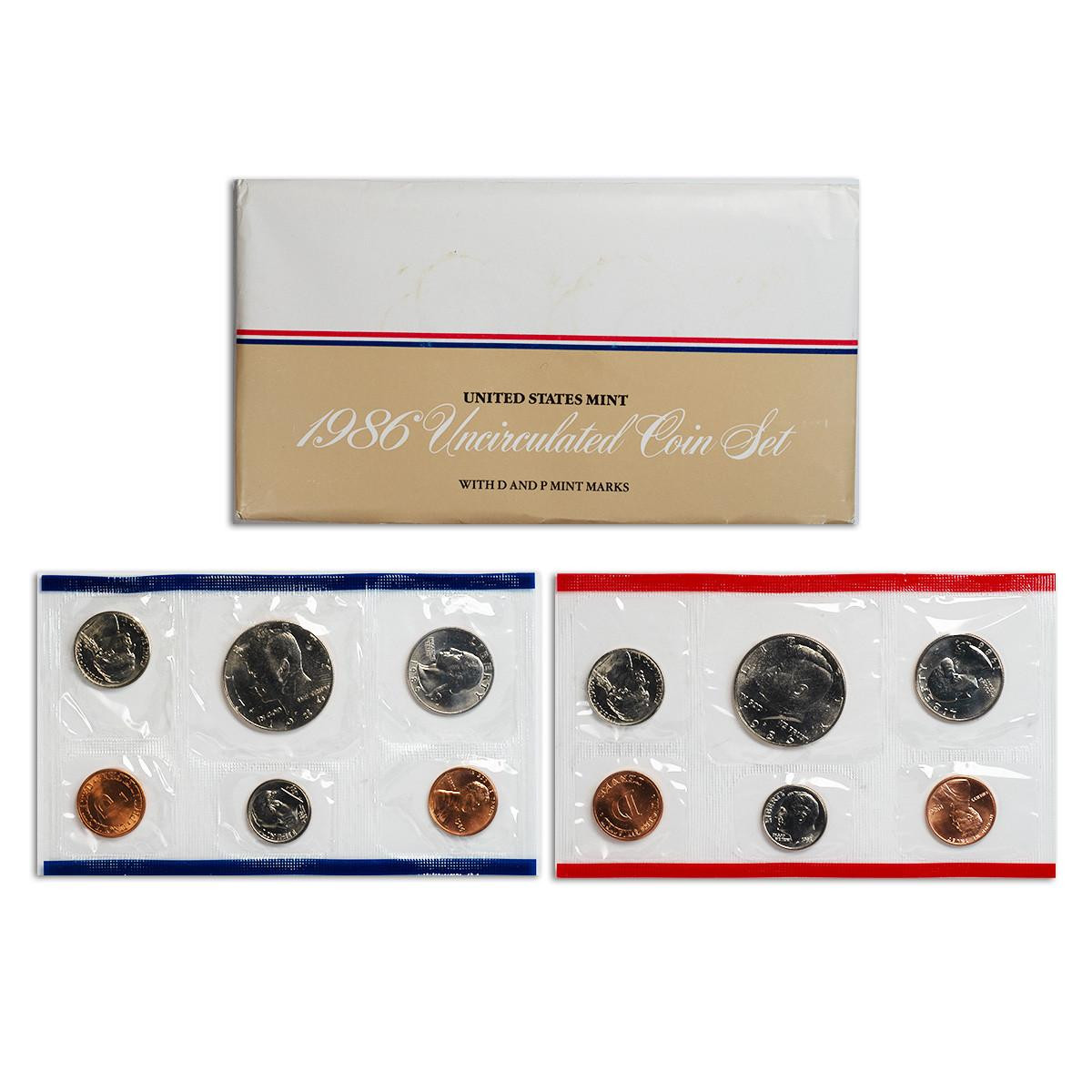 Buy 1986 U.S. Mint Set | Bullion Shark Authorized Rare Coin Dealer